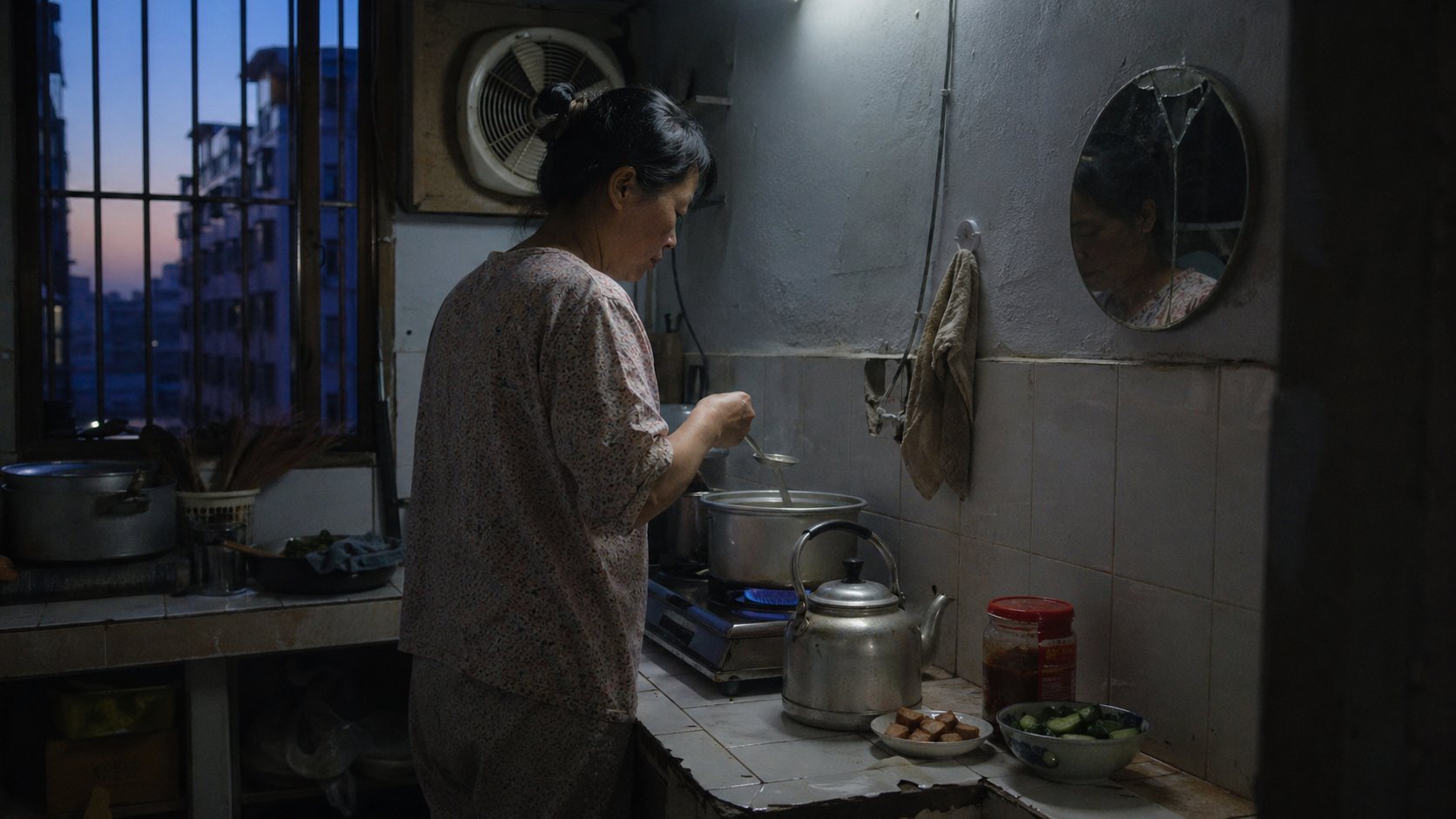 凌晨五点半的灶台